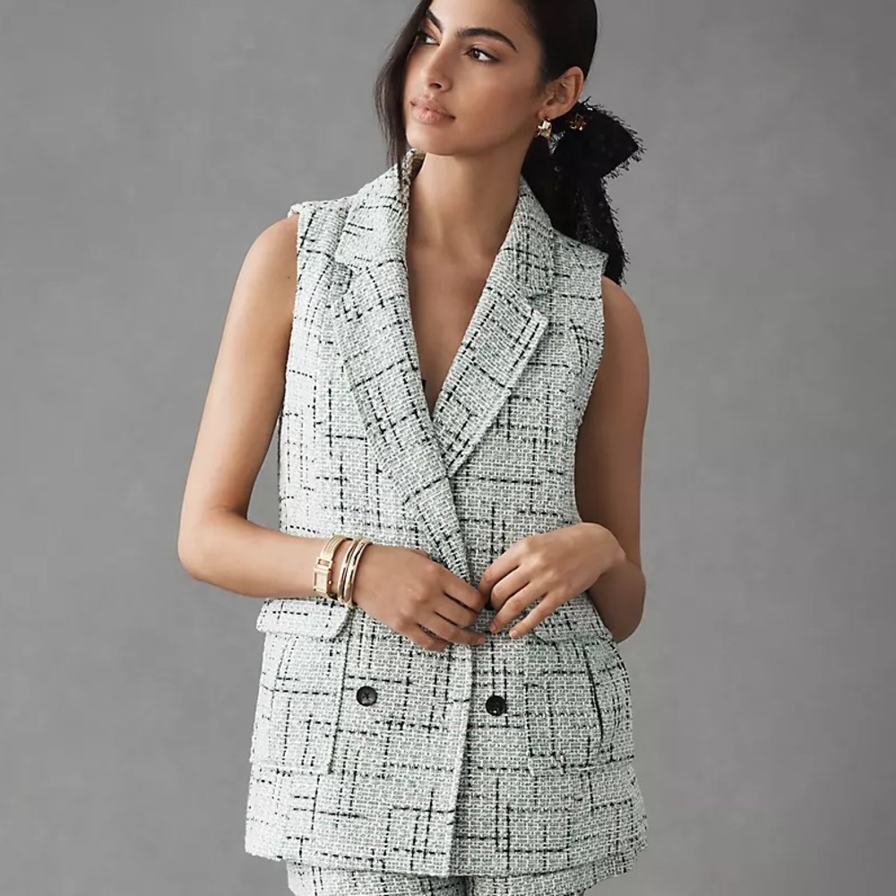 Anthropologie Maeve Tweed Vest